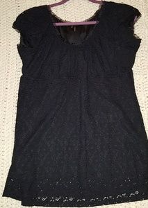 Maurices Black Lace Pinup Top sx XXL